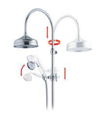 Maxima Classic & Classic Low Exklusiva duschset i klassisk stil med en 22 cm taksil.