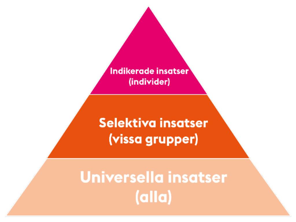 Sida 4 (4) Figuren visar hur ANDT-insatserna behöver bedrivas på flera nivåer samtidigt.