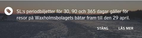 allergener, produktguider, återkallelse av varor, omdirigering av resa mm.