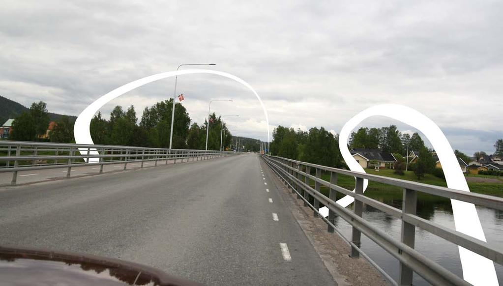 Punkt 4 Bron och älven Bron över Piteälv är en häftig attraktion som inte uppmärksammas i dagsläget.