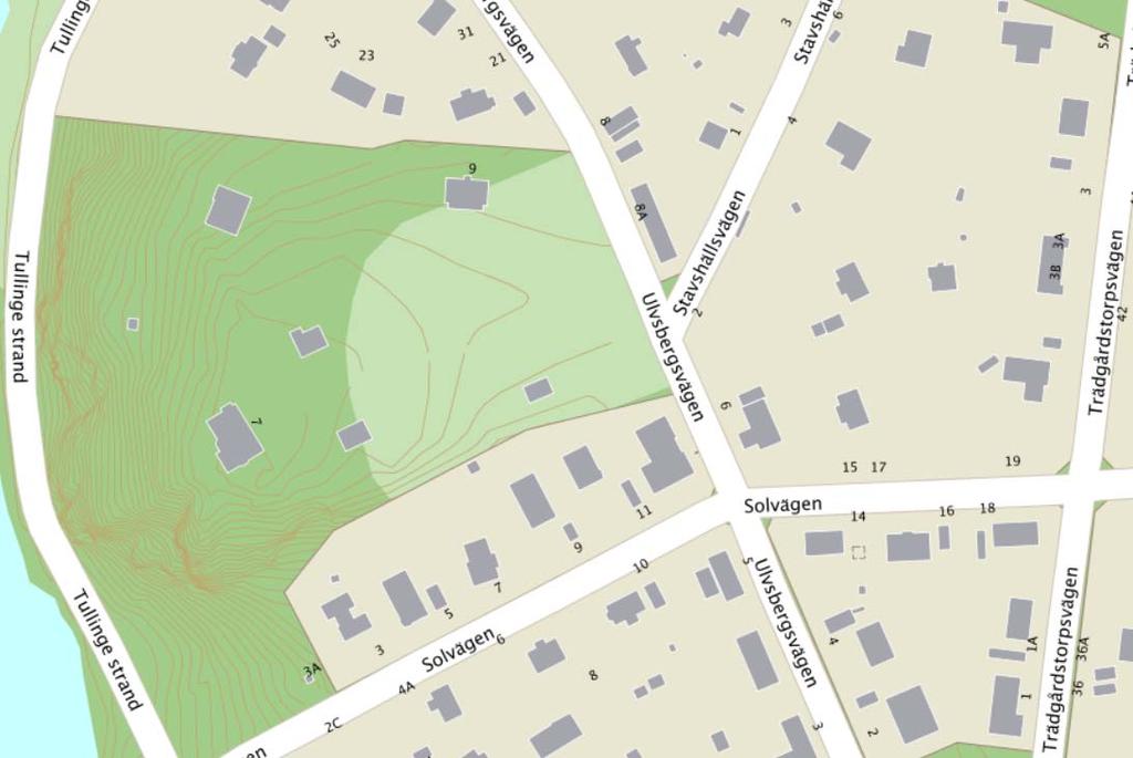 TRAFIKUTREDNING FÖR DETALJPLAN ULFSBERGSGÅRDEN, TULLINGE 16:121 16 Breddning av Ulvsbergsvägens