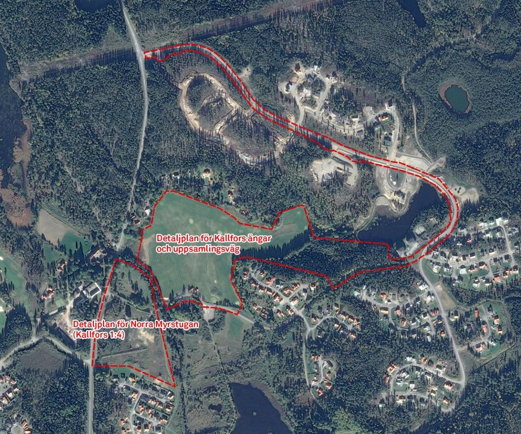 Förutsättningar Planer Södertälje kommun är i arbete med att upprätta tre detaljplaner för tomten Kallfors 1:4 norr om Järna tätort.