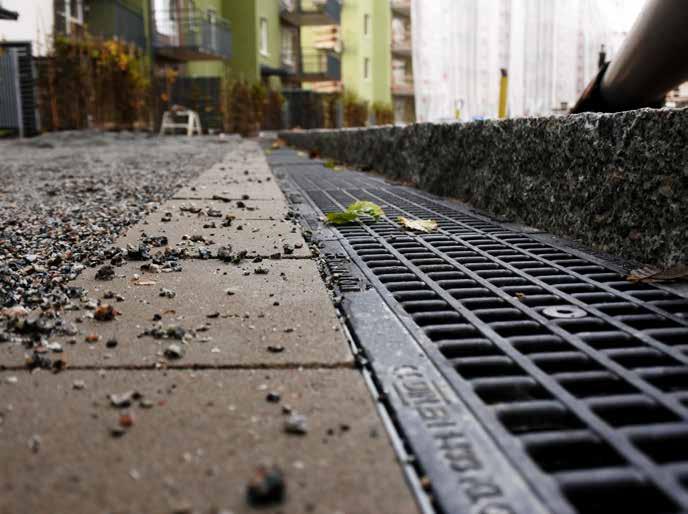 LINJEAVVATTNING - Installationsanvisning för Recyfix RECYFIX PLUS X D 400 Dräneringsrännor med