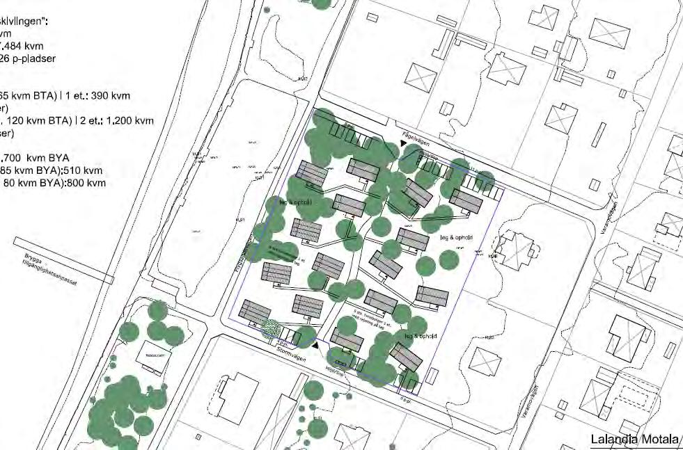 Planområde 3/illustration Vegetation/träd