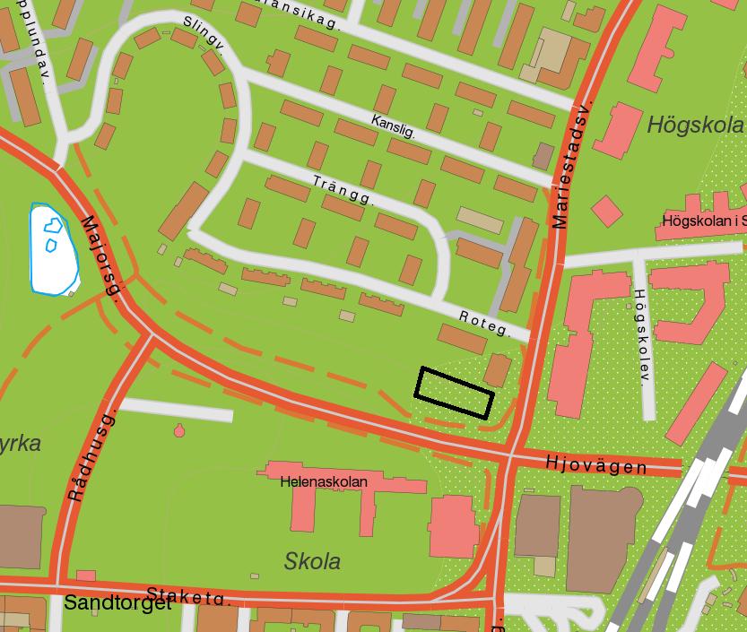 Kv. Soldaten 4, Nybyggnad Bostäder, Skövde kommun PM Geoteknik 170828 Utdrag ifrån SGU s jordartskarta.