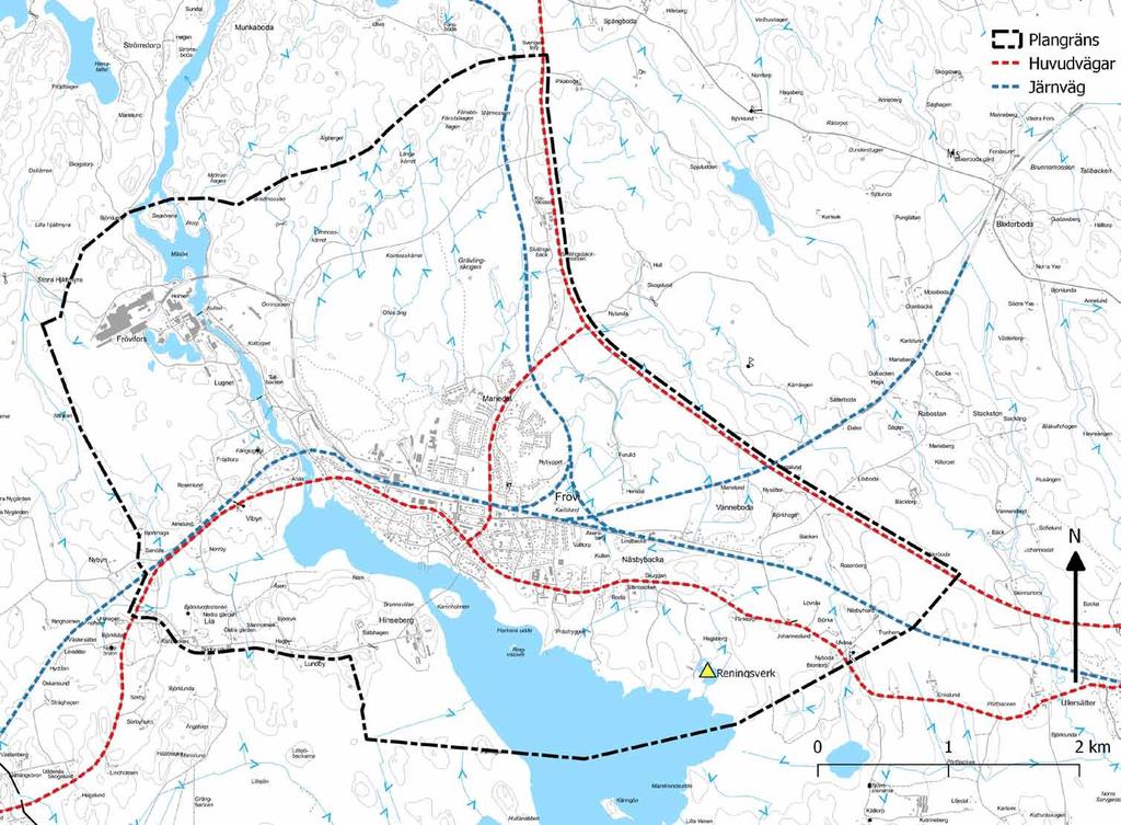 Mot Lindesberg, Borlänge KARTA SKA UPPDATERAS MED RÄTT PLANGRÄNS Mot Lindesberg, Länsväg 249 Mot Fagersta Avesta 6.