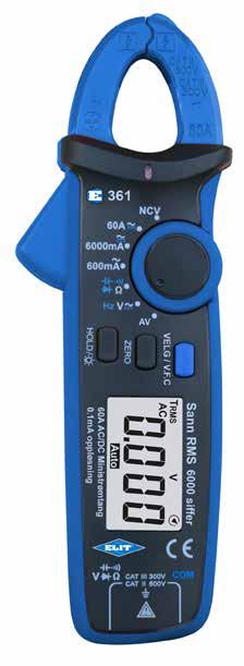 MULTIMETER MED 836 BT Med loggfunktion och blåtand Denna multimer 836BT är en 6000 siffrors True RMS multimeter med internt minne och blåtandskommunikation.