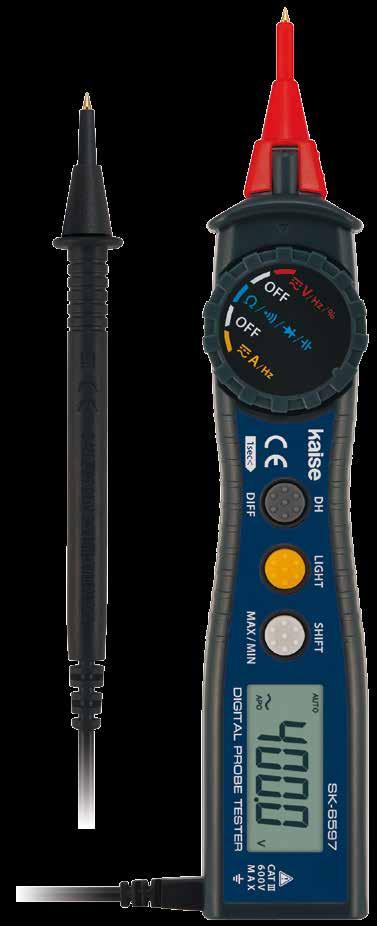 PENNMULTIMETER SK-6597 Proffsinstrument med belysning Ett riktigt proffsinstrument i fickformat.