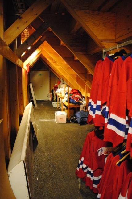 11 Brandscenario 8 Brand under läktare I detta kapitel beskrivs ett tänkbart brandscenario i ishallen. 11.1 Beskrivning Läktarna är byggda i obehandlat trä.
