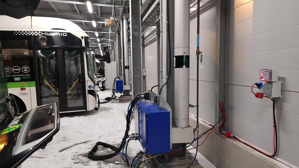Effektivt försörjningsövervakning av fjärrvärme- och vattenburen energi Bevakning av rampvingens effektivitet Bevakning av rampskåpens kapacitet Bevakning av