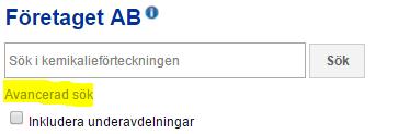 Avancerad sök o Hur många allergiframkallande produkter hanteras på Företaget AB? Tips: Utgå från produkternas klassificering (faroangivelse H317 och H334).