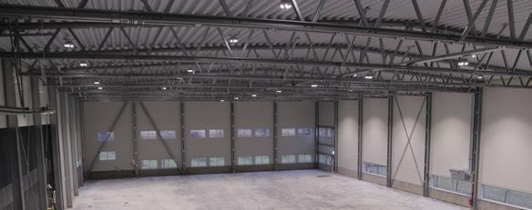 Bild från Strihls nya lagerhall.