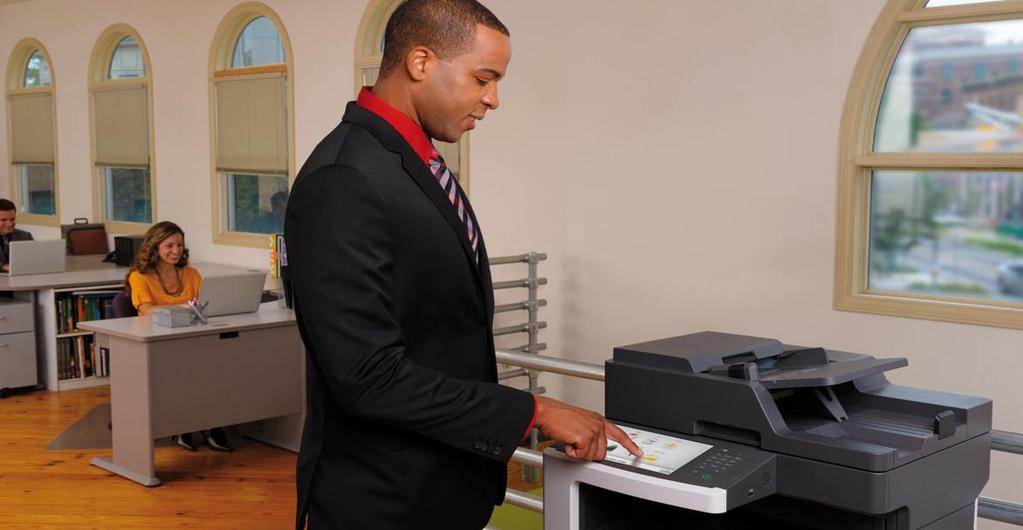 Lexmark XM7100 Series Vertikala lösningar Professionella utskrifter är bara en del av det hela Genom att utnyttja våra branschkunskaper kan du uppnå effektivitet och öka produktiviteten i