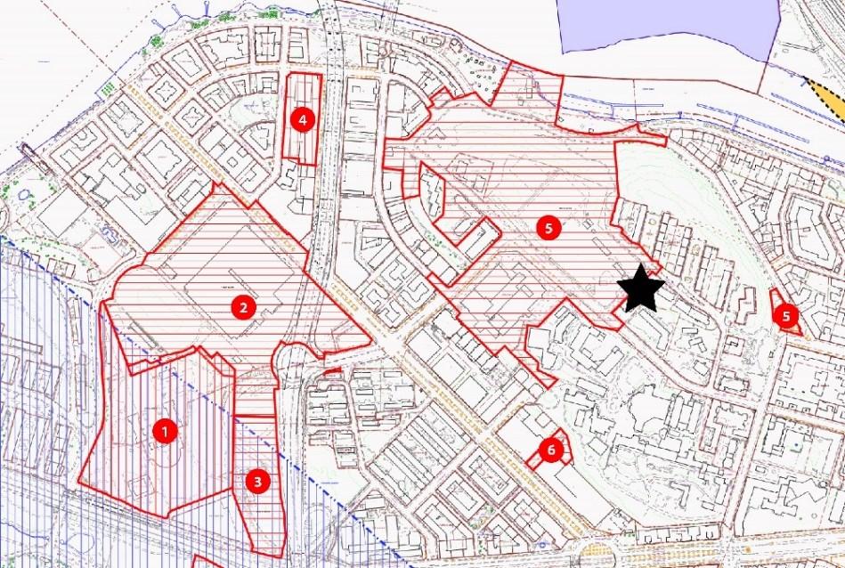 Sida 4 (12) Pågående planer i närheten Kring planområdet pågår idag flera planeringsprojekt, som tillsammans bidrar till en större stadsomvandling av närområdet.