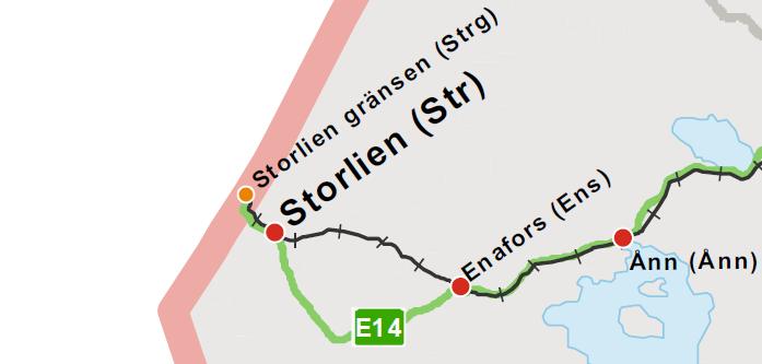 Mittbanan Storlien Storlien gränsen Stora Helvetet Bron som ersätter järnvägsbanken över Stora Helvetet klar till alpina VM i Åre vintern 2018/2019