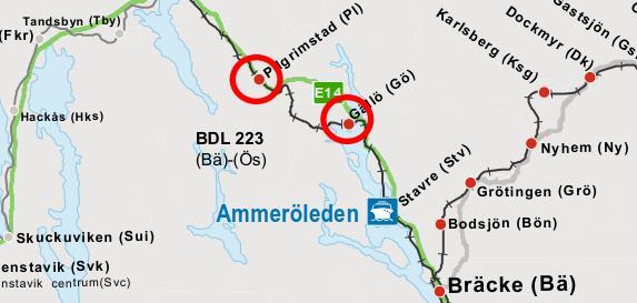 Mittbanan Gällö, ombyggnad till ESIK, samordnat med bangårdsombyggnad i Moradal