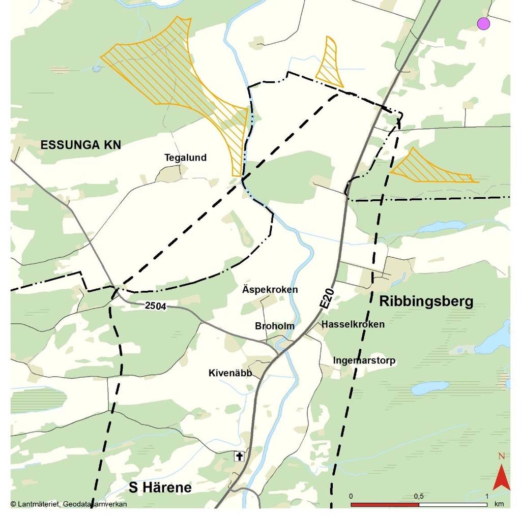 Vägplan samrådshandling, val av lokaliseringsalternativ 2017 12 20 Inga detaljplaner eller pågående planarbeten förekommer inom