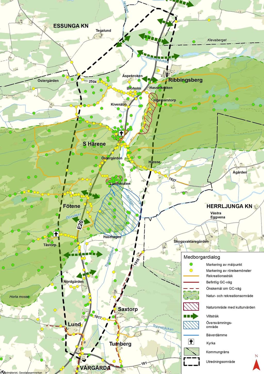 Vägplan samrådshandling, val av lokaliseringsalternativ