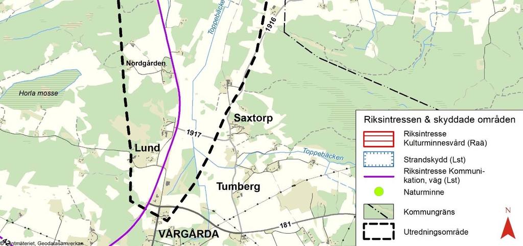 Vägplan samrådshandling, val av lokaliseringsalternativ