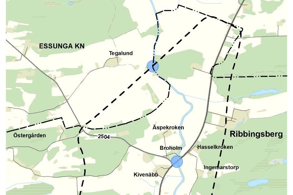 Vägplan samrådshandling val av lokaliseringsalternativ 2017 12 20 SMHI har utfört beräkningar av dimensionerande vattenföringar och