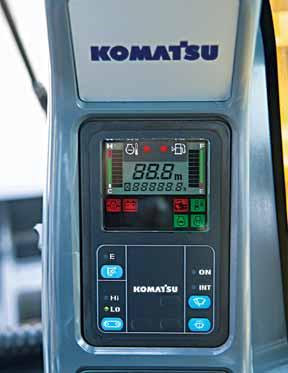 MIDI-GRÄVMASKIN PC88MR-6 Hydraulsystem PC88MR-6 är konstruerad för att leva upp till allt vad föraren behöver, oavsett arbete - från det tuffaste till det mest precisa, och alltid under perfekt