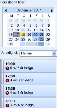 Om du vill att mötet ska återkomma klickar du på Återkommande i gruppen Alternativ på fliken Möte och markerar ett återkommande mönster Klicka sedan på OK. 15.