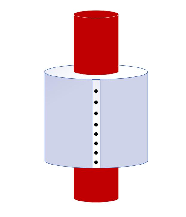 Figur 33. Lageranordning för koncept 5. Figur 34. Öppet generatorhus (vy uppifrån). Figur 35. Stängt generatorhus.