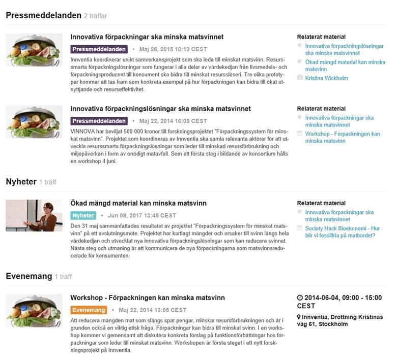 Bilaga 5 Web-statistik från Innventia Sedan den 7 oktober 2016 har det gjort 293 besök på projektets hemsida http://innventia.