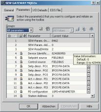 5506AXX Ändring av parametrar via RSNetWorx Med hjälp av nätverkshanteraren RSNetWorx går det att scanna anslutna enheter.