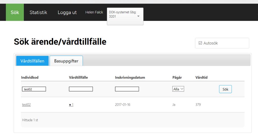 Uppföljning med e-formulär Dataprogrammet har funktioner för s.k. e-formulär som kan användas vid utskrivnings- och uppföljningsintervjuer som genomförs via SMS eller e-post. 1.