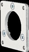 vridmoment 60 Ncm, material: fläns av aluminium, membran av glasfiberarmerad amidplast och kopplingsstift av härdat stål Stegkoppling, axeldiameter 6 mm/10 mm, maximal axelförskjutning: radiellt +/-