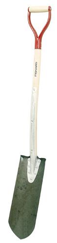 Grävspade 11AY YH Blad - bredd/längd 205x365 mm Total längd 1180 mm Vikt per st 2370 g. Kantspade Rakt blad. Blad - bredd/längd 185x300 mm. Total längd 1040 mm Vikt per st 1610 g.