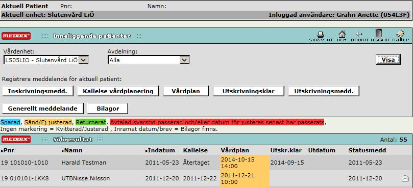 patienter på din enhet.