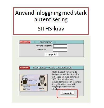 Logga in i Meddix