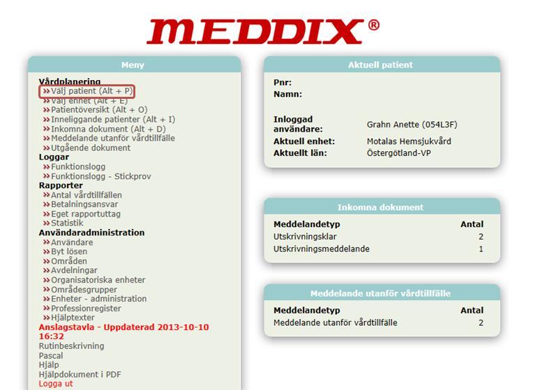 av dessa Ny Patient väljs om