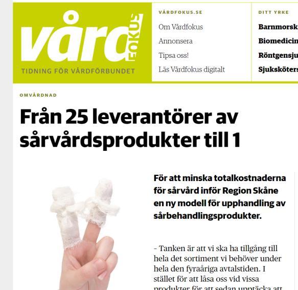 Leverantören erbjuder nyutvecklade och innovativa