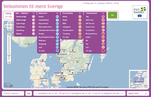 Hur ser Sverigedatabasen ut?