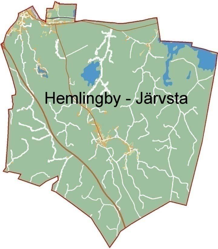 Området tillhörde Valbo fram till 1965. Inom området finns åtskilliga lämningar från järnåldern. Namnen Hemlingby och Järvsta tros ha varit beskrivningar av terrängen.