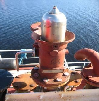 Lastdatorn visade bland annat lasttemperatur, ullage och tryck i varje tank.