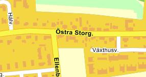 PLATS 12 Nytt problem, Ska åtgärdas, et åtgärdat, Struket, ej åtgärd Östra Storgatan Vissa områden är väldigt smala/trånga svårt