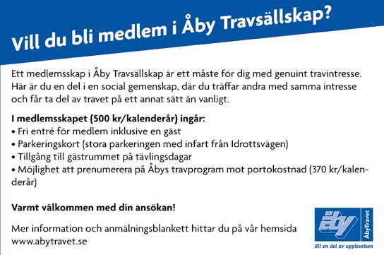 Start 20:20 Bankod 06 2 4 Svensk Travsports Grundserie - Stolopp 3-6-åriga svenska ston 6.000-165.000 kr. 2140 m. Tillägg 20 m vid vunna 55.001 kr. Pris: 30.000-15.000-10.000-6.500-4.500-3.000-3.