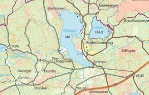Karta 3 Skogshönsinventering,buffertzon 1 km (kartan finns även i kartbilaga längst bak).
