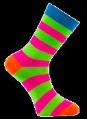 NR 972 973 974 STRIPE SOCKS Färgglad strumpa i