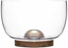 Nature serveringsskål, liten Ek/glas. Sagaforms klassiska glasskål i mindre format för servering av t.ex. ris eller potatis Art.