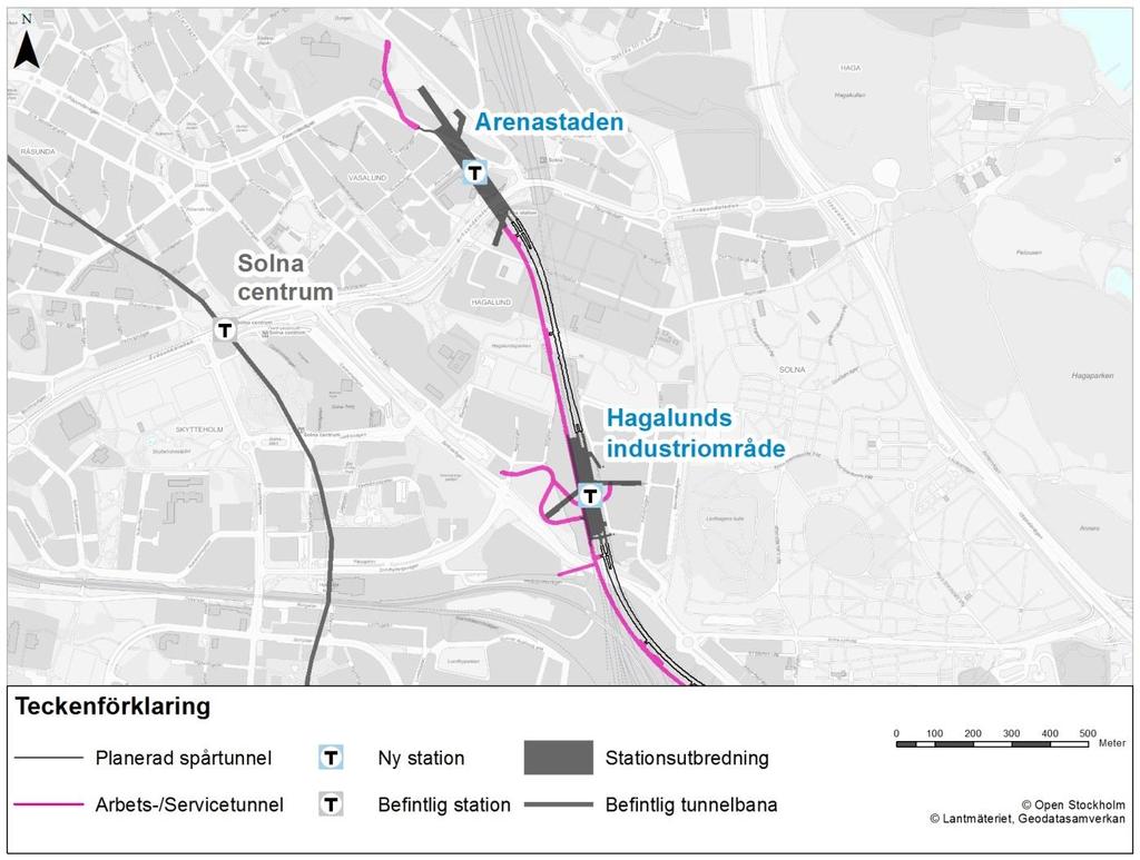 Respektive enkelspårstunnel har en bredd av cirka 5,6 meter. Tunnelhöjden uppgår till cirka 5 meter.