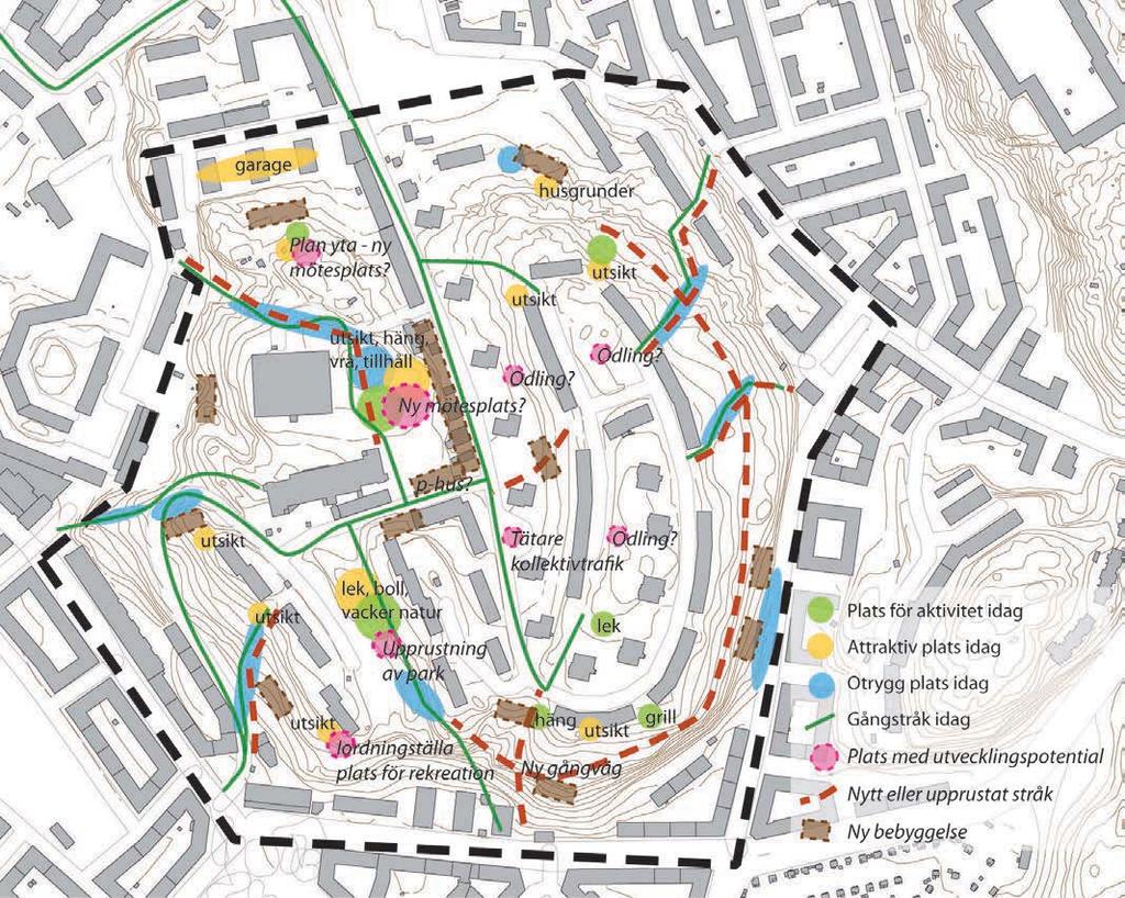 Trafik Det råder brist på parkering, både markparkering och garage. Vissa anser att kommunikationerna med kollektivtrafik är bra, andra att det behövs tätare bussturer och senare busstider på helgen.