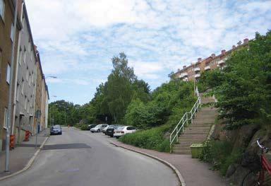 3 2 3. Ärlegatans nedre del, ca 30 lgh Majorna 720:332. Fastighetsägare: Göteborgs stad Marken består delvis av grönytor och är delvis ianspråktagen för parkering.
