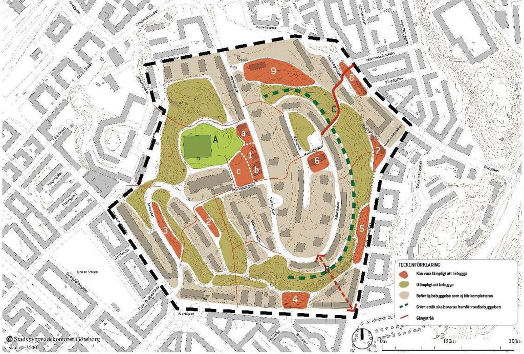 Bebyggelseområden Område 1 Ett flertal är positiva till bebyggelse i område 1, eftersom det är plant och består av redan ianspråktagen mark.