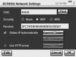16 Göra rätt inställningar Ändra nätverksinställningar 1 Skriv SSID-numret för ditt trådlösa nätverk i fönstret "RC9800i Network Settings" (Inställningar för RC9800i).