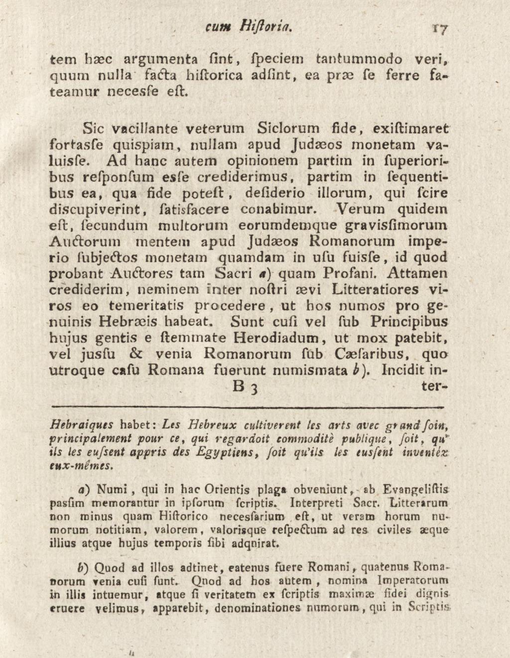 u curtt Hijloria. tem haec argumenta fint, fpeciem tantummodo veri, quum nulla fadta hiftorica adfint, ea prae fe ferre fateamur necesfe eft.